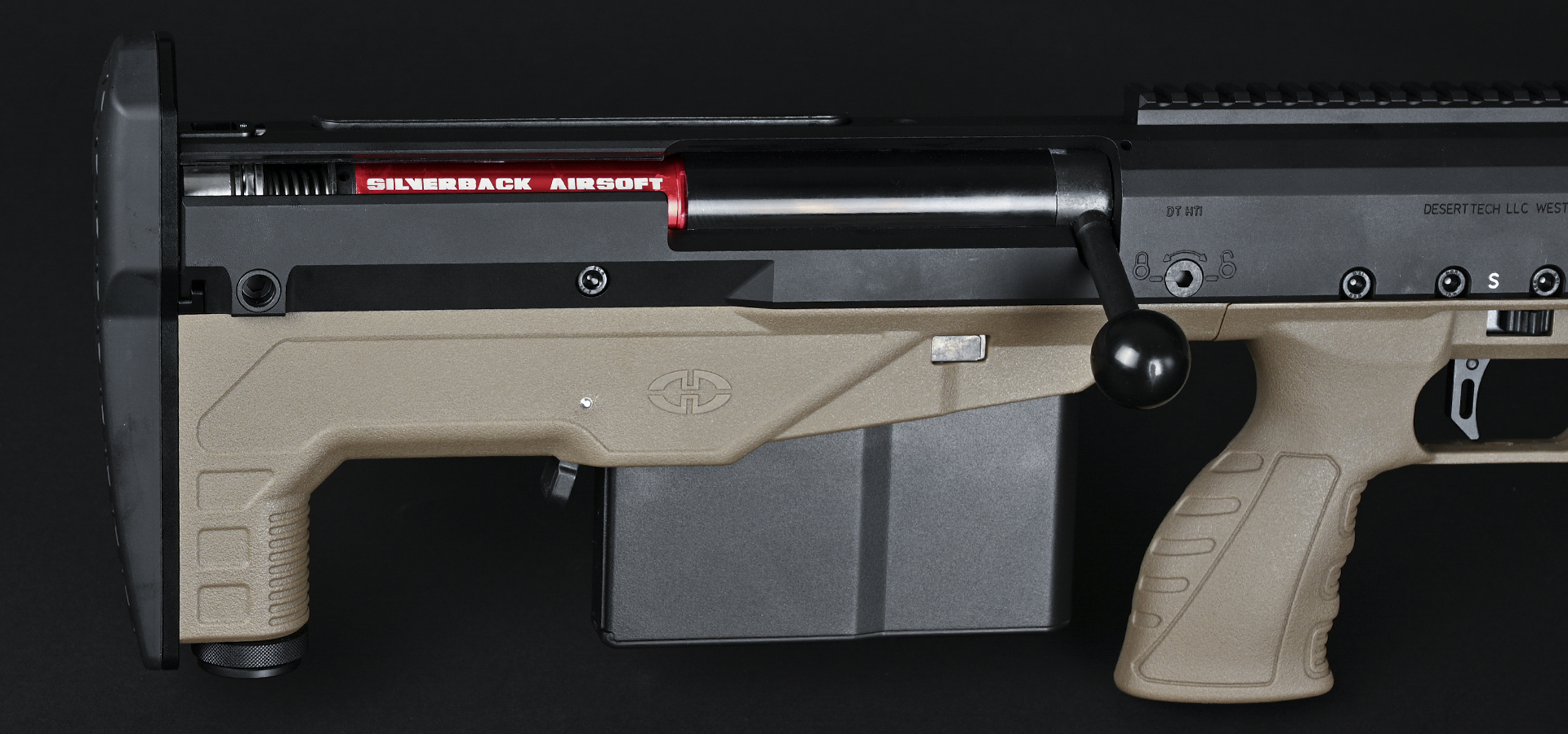 Rifle Sniper Airsoft Silverback HTI .50 BMG 6mm - Preto - Airsofts Brasil