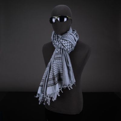 200x100 mm XXL Shemagh (Blue grey/ Black)