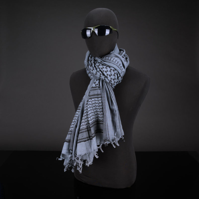 200x100 mm XXL Shemagh (Blue grey/ Black)