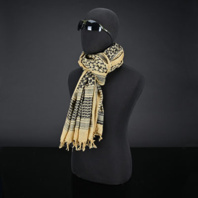 200x100 mm XXL Shemagh (Sand / Black)