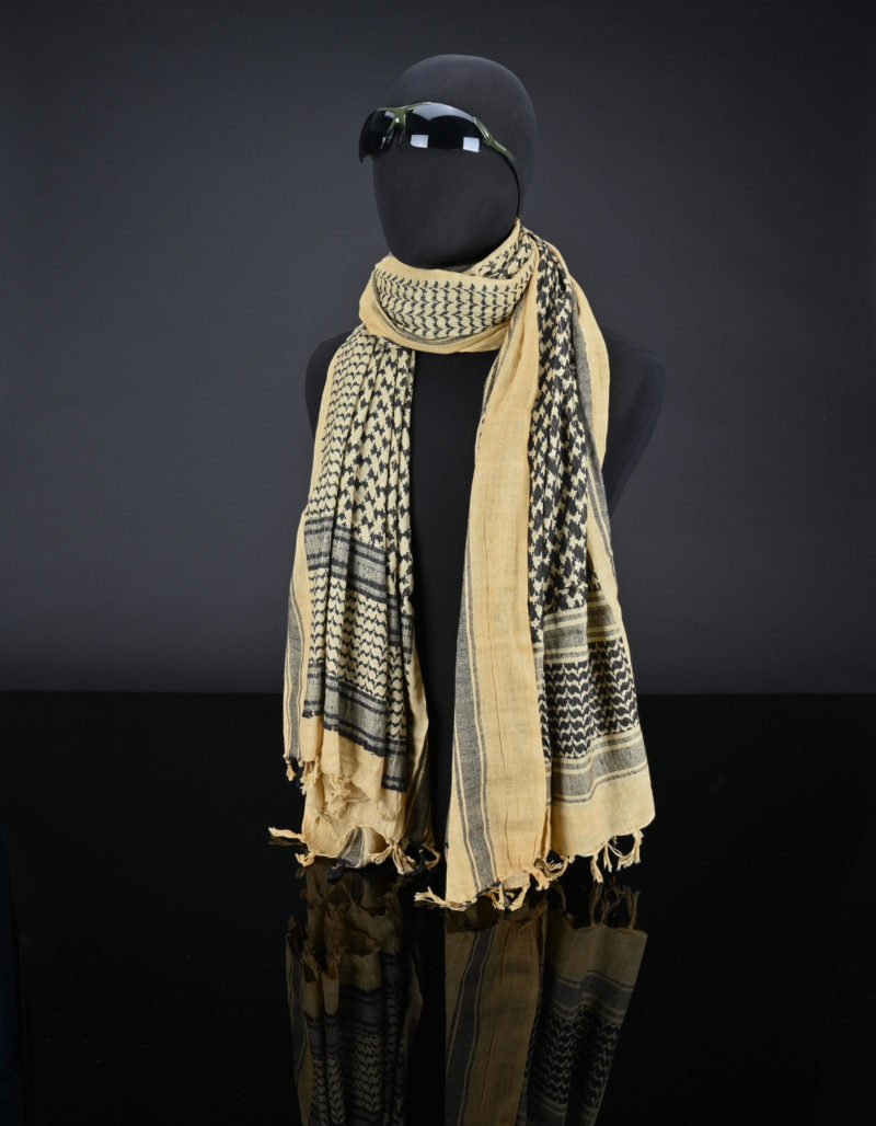200x100 mm XXL Shemagh (Sand / Black) - Image 3