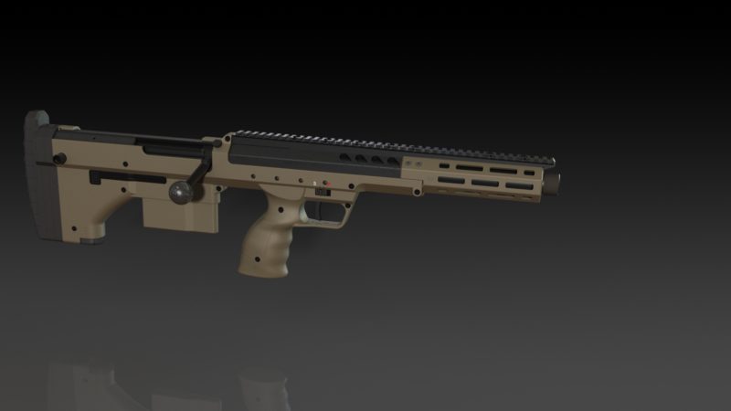 SRS A2/M2, M2 top rail, short, canted - Image 4