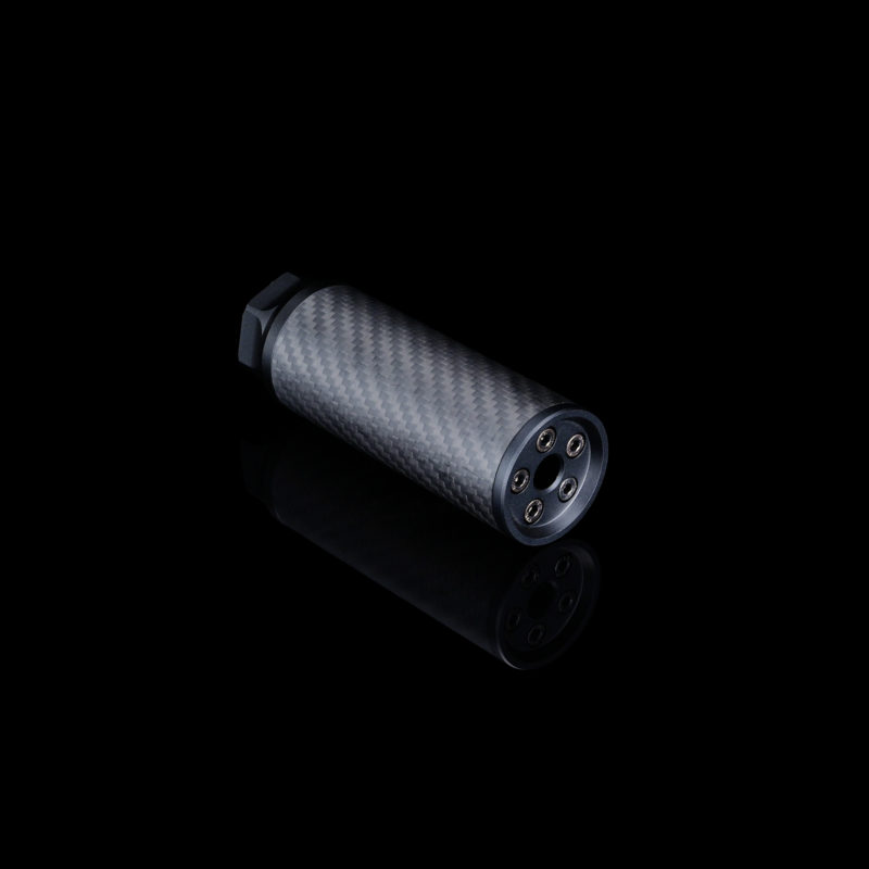 Carbon dummy suppressor, Short, 14mm CCW